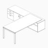 Bàn giám đốc chân sắt HGD06