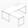 Bàn giám đốc chân sắt HGD08