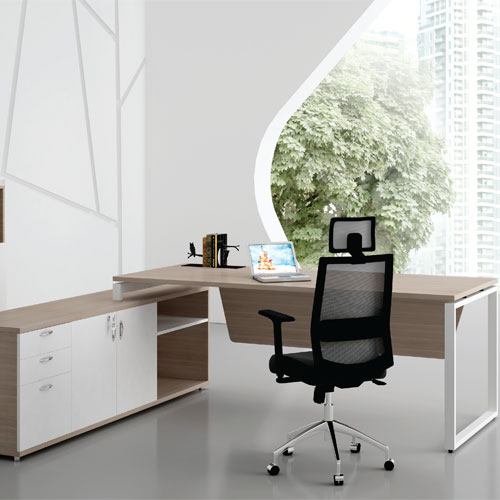 Bàn giám đốc chân sắt HGD08 - Ảnh 2