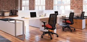 Bàn làm việc nhân viên Hòa Phát