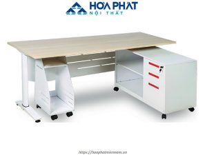 Bàn văn phòng mặt gỗ công nghiệp